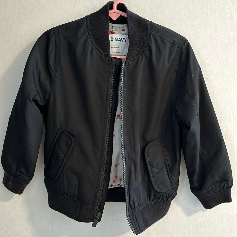 Old Navy Unisex water-resistant zip-front bomber jacket for toddlers